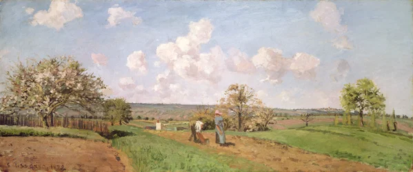 In the fields, 1872